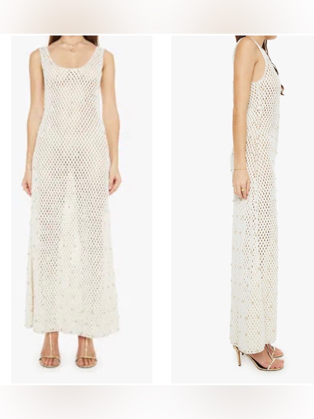 Alix of Bohemia Adele Pearl Crochet Dress NWT